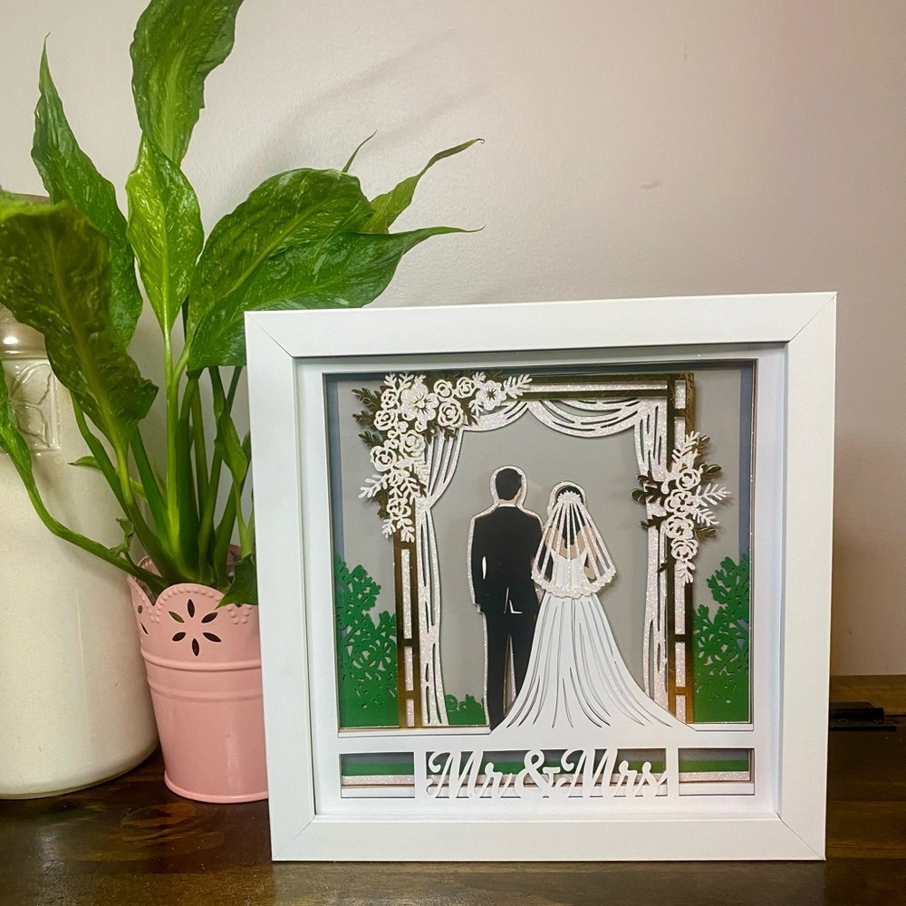 3D Wedding Shadowbox